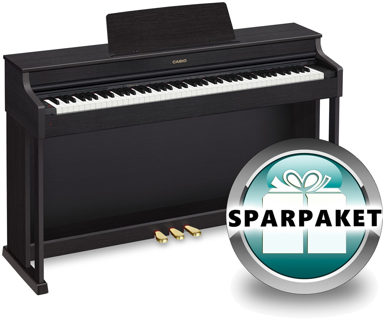 Casio Celviano AP-470 BK Schwarz Matt - Sparpaket